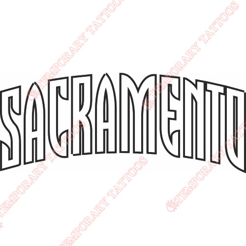Sacramento Kings Customize Temporary Tattoos Stickers NO.1180